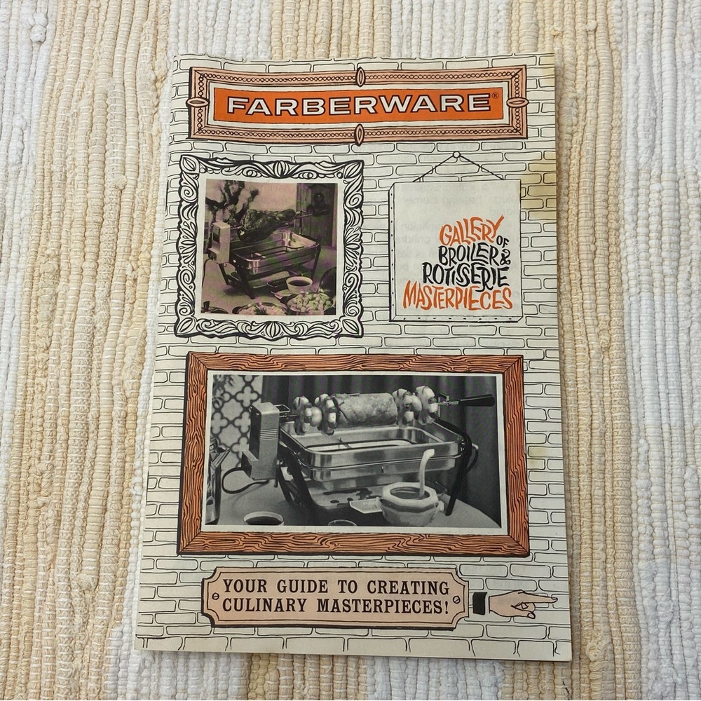 VTG FARBERWARE COOKWARE RECIPE INSTRUCTION BOOKLET 1970's OPEN HEARTH GRILL 450A